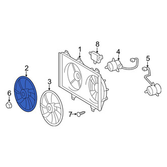 Toyota OE - Left Engine Cooling Fan Blade