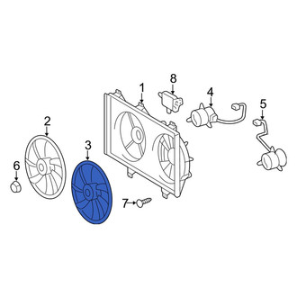 Toyota OE - Left Engine Cooling Fan Blade