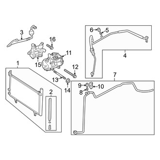 Toyota OE - Air Conditioner & Heater - Condenser, Compressor & Lines