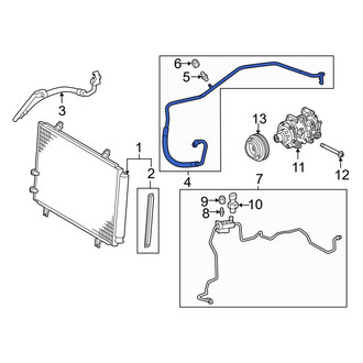 Toyota OE - A/C Refrigerant Suction Hose