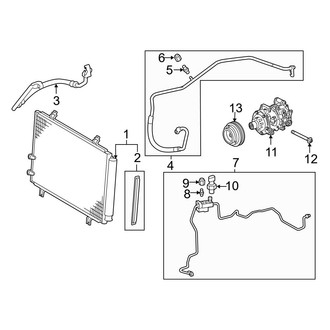 Toyota OE - Air Conditioner & Heater - Condenser, Compressor & Lines