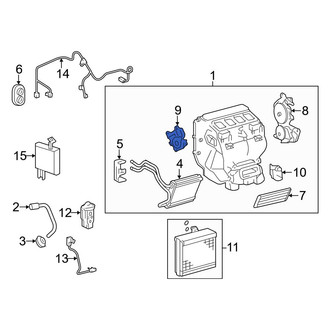 Toyota OE - Left HVAC Blend Door Actuator
