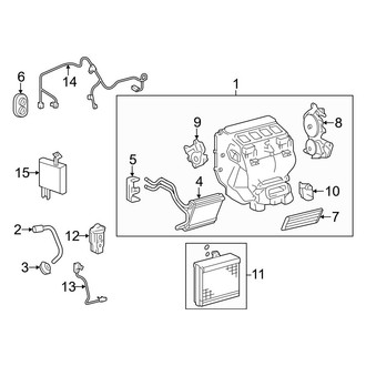 Toyota OE - Air Conditioner & Heater - Evaporator & Heater Components