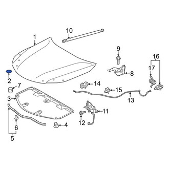 Toyota OE - Front Hood Plug