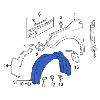 Toyota OE - Front Left Fender Splash Shield