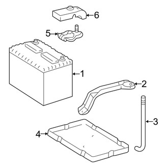 Toyota OE - Electrical - Battery (Standard Battery), (3.5L)