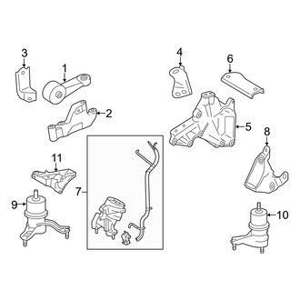 Toyota OE - Engine / Transaxle - Engine & Transmission Mounting (3.5L)