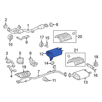 Toyota OE - Right Exhaust Muffler