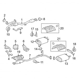 2014 Toyota Avalon OEM Exhaust Parts | Systems, Tips — CARiD.com
