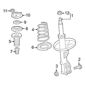 Toyota OE - Front Suspension - Struts & Components