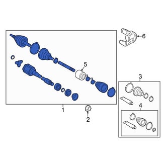 Toyota OE - Front Right CV Axle Assembly
