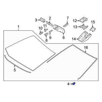 Toyota OE - Windshield Clip