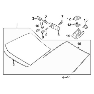 Toyota OE - Windshield - Glass