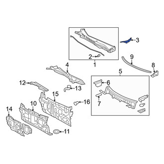 Toyota OE - Left Cowl Cover Seal