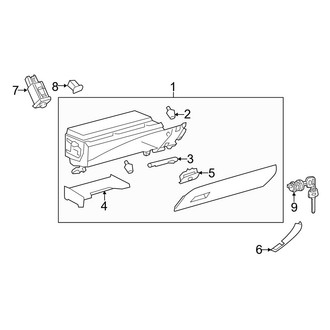 Toyota OE - Instrument Panel - Glove Box