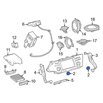 Toyota OE - Radio Knob