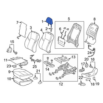 Toyota OE - Front Left Headrest