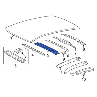 Toyota OE - Center Front Roof Bow