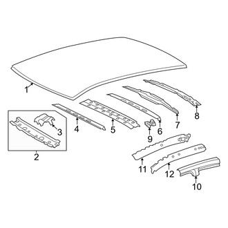 Toyota OE - Roof & Components (W/O Sunroof)