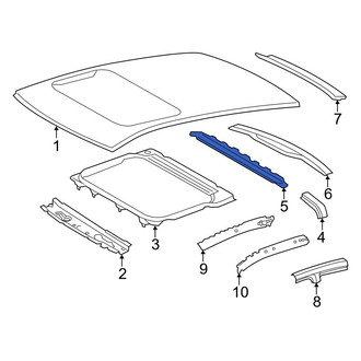 Toyota OE - Center Rear Roof Bow