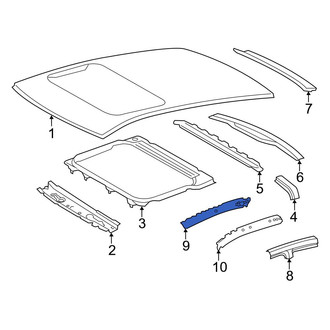 Toyota OE - Left Inner Roof Side Rail