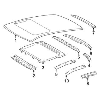 Toyota OE - Roof & Components (With Sunroof)