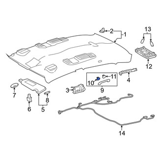 Toyota OE - Right Interior Grab Bar Cap