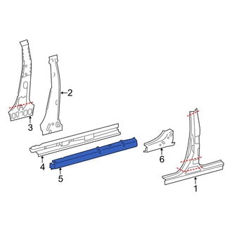 Toyota OE - Front Left Rocker Panel Reinforcement