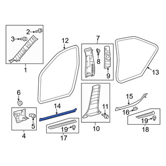 Toyota OE - Front Left Door Sill Plate