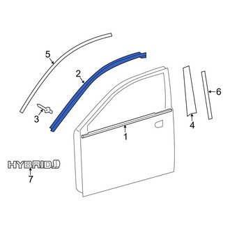 Toyota OE - Front Left Door Reveal Molding