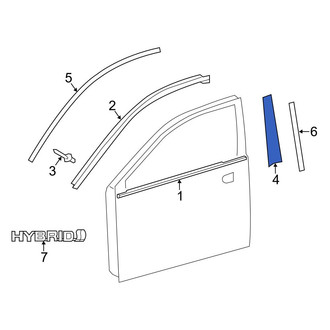 Toyota OE - Front Left Door Applique