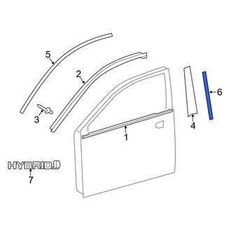 Toyota OE - Front Left Lower Black Out Tape
