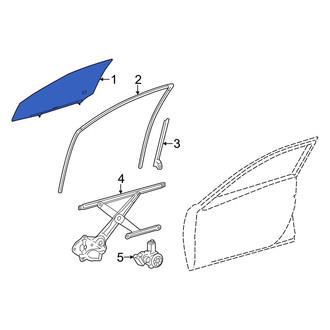 Toyota OE - Front Right Door Glass