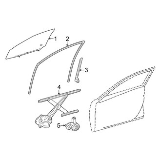 Toyota OE - Front Door - Glass & Hardware