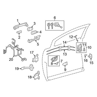 Toyota OE - Front Door - Lock & Hardware