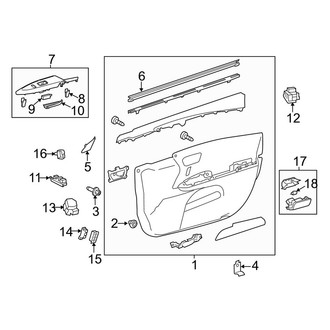 Toyota OE - Front Door - Interior Trim