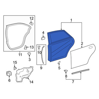 Toyota OE - Rear Left Door Shell