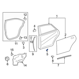 Toyota OE - Rear Left Side Body Trim Protector