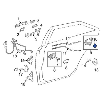 Toyota OE - Door Latch Seal