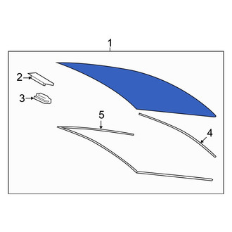 Toyota OE - Rear Back Glass