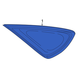 Toyota OE - Rear Left Quarter Glass