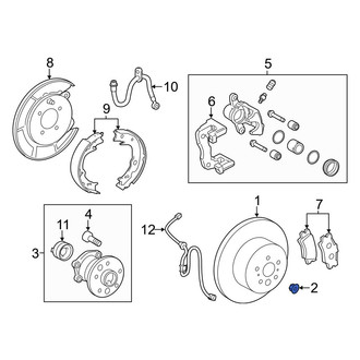 Toyota OE - Disc Brake Rotor Set Screw