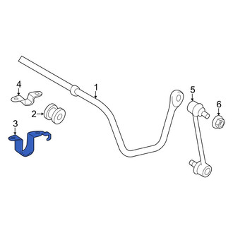 Toyota OE - Rear Outer Suspension Stabilizer Bar Bracket