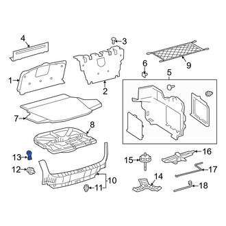 Toyota OE - Rear Tie Down Hook