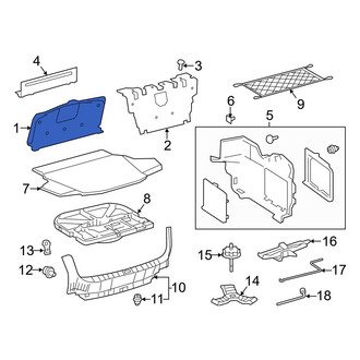 Toyota OE - Rear Partition Panel
