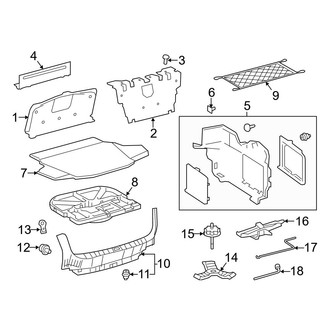 Toyota OE - Rear Body & Floor - Interior Trim (Trunk Room)