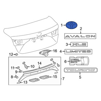 Toyota OE - Rear Deck Lid Emblem