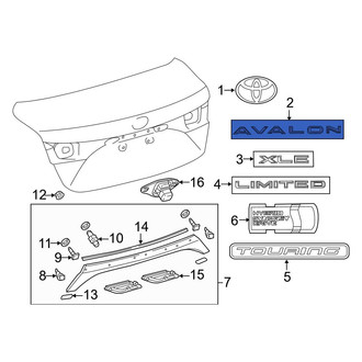 Toyota OE - Rear Deck Lid Emblem