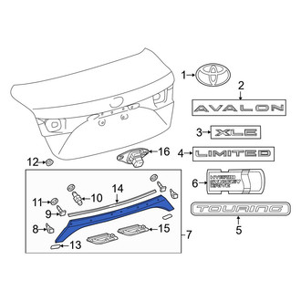 Toyota OE - Rear Deck Lid Finish Panel
