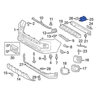 Toyota OE - Front Right Bumper Cover Reinforcement Beam Bracket
